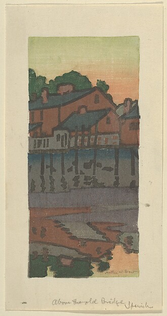 Above the Old Bridge, Ipswich, or Little Venice by Arthur Wesley Dow, The Metropolitan Museum of Art