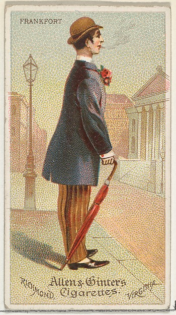 Frankfurt, from World's Dudes series (N31) for Allen & Ginter Cigarettes