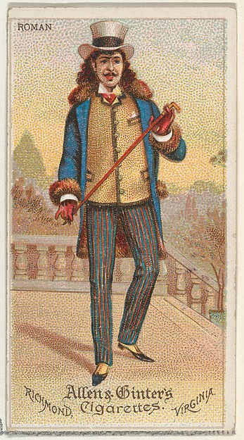 Roman, from World's Dudes series (N31) for Allen & Ginter Cigarettes