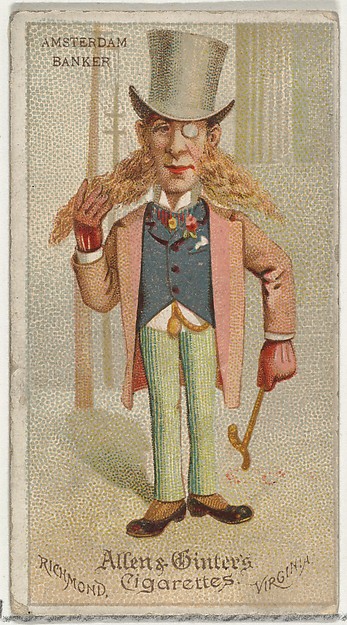 Amsterdam Banker, from World's Dudes series (N31) for Allen & Ginter Cigarettes