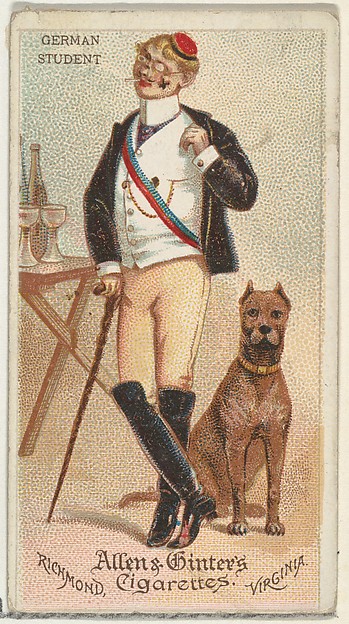 German Student, from World's Dudes series (N31) for Allen & Ginter Cigarettes