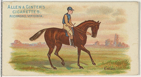 Eolian, from The World's Racers series (N32) for Allen & Ginter Cigarettes