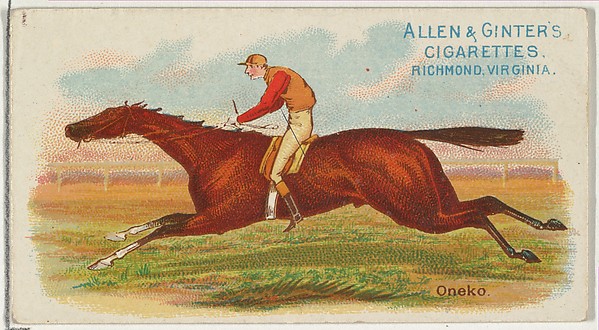 Oneko, from The World's Racers series (N32) for Allen & Ginter Cigarettes