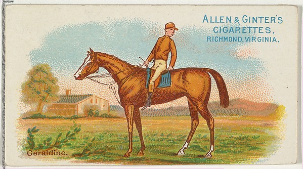 Geraldine, from The World's Racers series (N32) for Allen & Ginter Cigarettes