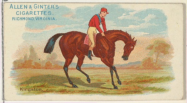 Kingston, from The World's Racers series (N32) for Allen & Ginter Cigarettes