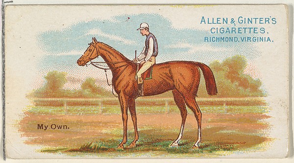 My Own, from The World's Racers series (N32) for Allen & Ginter Cigarettes