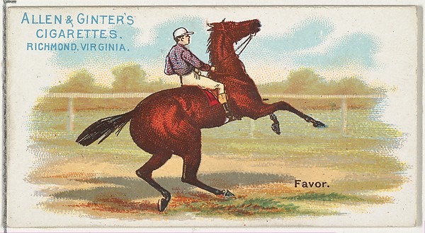 Favor, from The World's Racers series (N32) for Allen & Ginter Cigarettes
