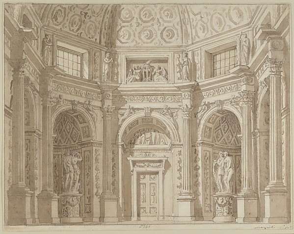 Interior of an Octagonal Room (Stage Design?)