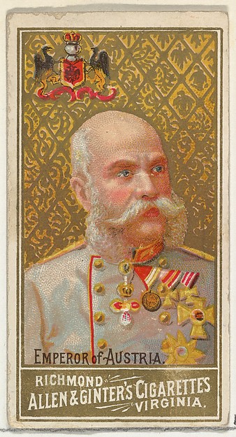 Emperor of Austria, from World's Sovereigns series (N34) for Allen & Ginter Cigarettes