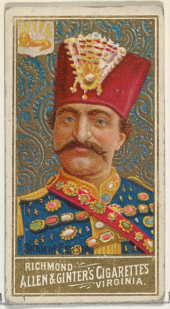 Shah of Persia, from World's Sovereigns series (N34) for Allen & Ginter Cigarettes