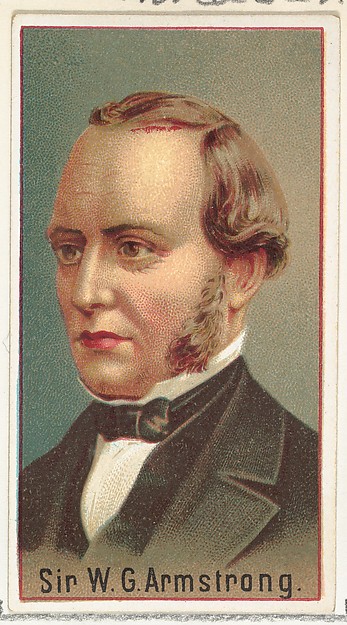 Sir W. G. Armstrong, printer's sample for the World's Inventors souvenir album (A25) for Allen & Ginter Cigarettes