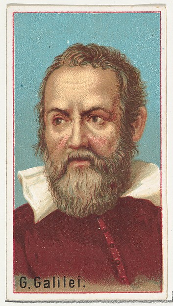 Galileo Galilei, printer's sample for the World's Inventors souvenir album (A25) for Allen & Ginter Cigarettes by Allen & Ginter, The Metropolitan Museum of Art