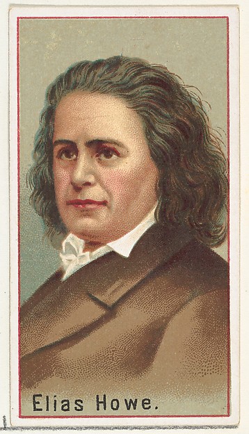 Elias Howe, printer's sample for the World's Inventors souvenir album (A25) for Allen & Ginter Cigarettes