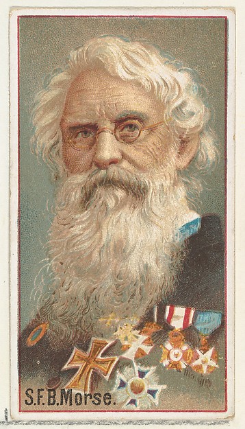 Samuel F. B. Morse, printer's sample for the World's Inventors souvenir album (A25) for Allen & Ginter Cigarettes