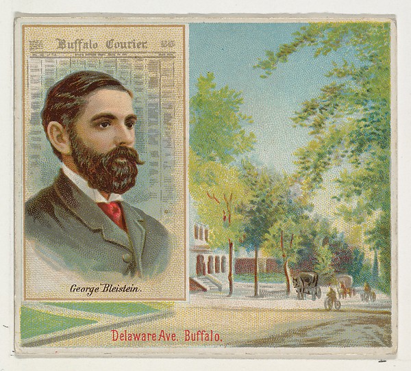 George Bleistein, Buffalo Courier, from the American Editors series (N35) for Allen & Ginter Cigarettes by Allen & Ginter, The Metropolitan Museum of Art