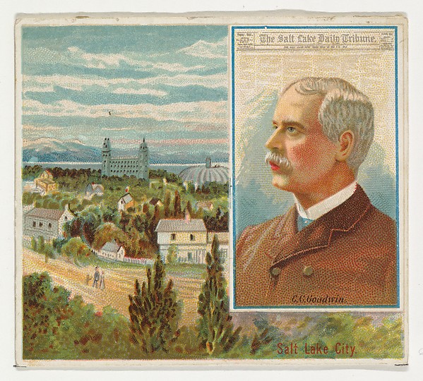 G.C. Goodwin, The Salt Lake City Tribune, from the American Editors series (N35) for Allen & Ginter Cigarettes