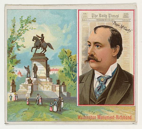 Page McCarty, The Richmond Daily Times, from the American Editors series (N35) for Allen & Ginter Cigarettes