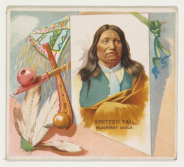 Spotted Tail, Blackfeet Sioux, from the American Indian Chiefs series (N36) for Allen & Ginter Cigarettes by Allen & Ginter, The Metropolitan Museum of Art