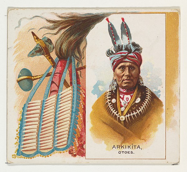 Arkikita, Otoes, from the American Indian Chiefs series (N36) for Allen & Ginter Cigarettes by Allen & Ginter, The Metropolitan Museum of Art