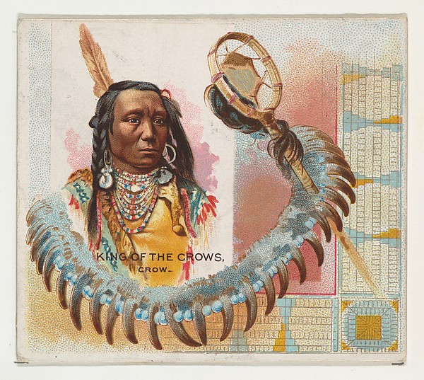 King of the Crows, Crow, from the American Indian Chiefs series (N36) for Allen & Ginter Cigarettes