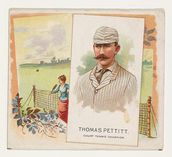 Thomas Pettitt, Court Tennis Champion, from World's Champions, Second Series (N43) for Allen & Ginter Cigarettes by Allen & Ginter, The Metropolitan Museum of Art
