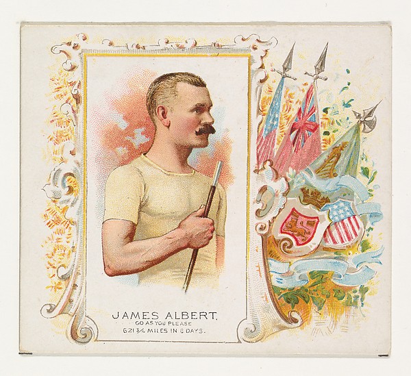 James Albert, Go As You Please, from World's Champions, Second Series (N43) for Allen & Ginter Cigarettes