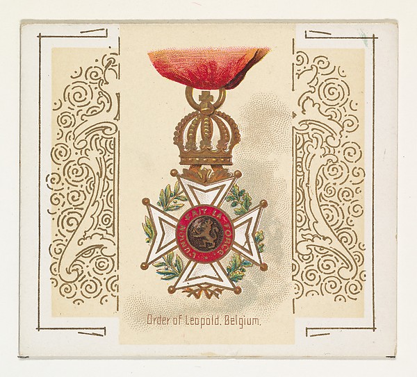 Order of Leopold, Belgium, from the World's Decorations series (N44) for Allen & Ginter Cigarettes