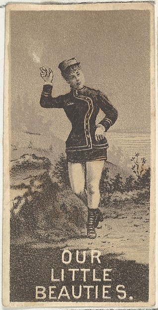 From the Actresses series (N57) promoting Our Little Beauties Cigarettes for Allen & Ginter brand tobacco products