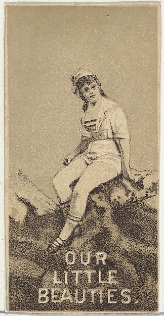 From the Actresses series (N57) promoting Our Little Beauties Cigarettes for Allen & Ginter brand tobacco products