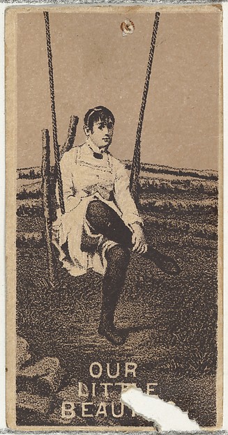 From the Actresses series (N57) promoting Our Little Beauties Cigarettes for Allen & Ginter brand tobacco products