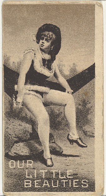 From the Actresses series (N57) promoting Our Little Beauties Cigarettes for Allen & Ginter brand tobacco products