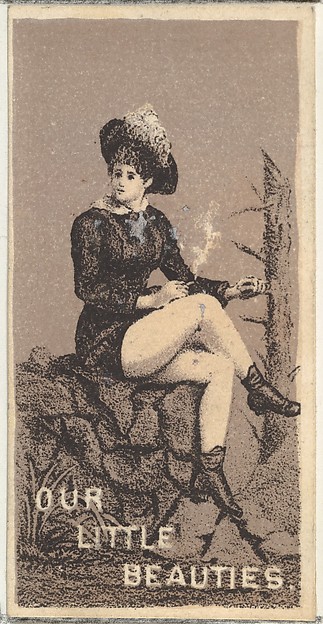 From the Actresses series (N57) promoting Our Little Beauties Cigarettes for Allen & Ginter brand tobacco products