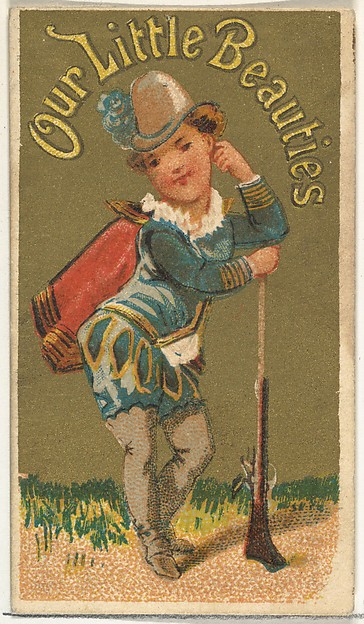 From the Girls and Children series (N58) promoting Our Little Beauties Cigarettes for Allen & Ginter brand tobacco products