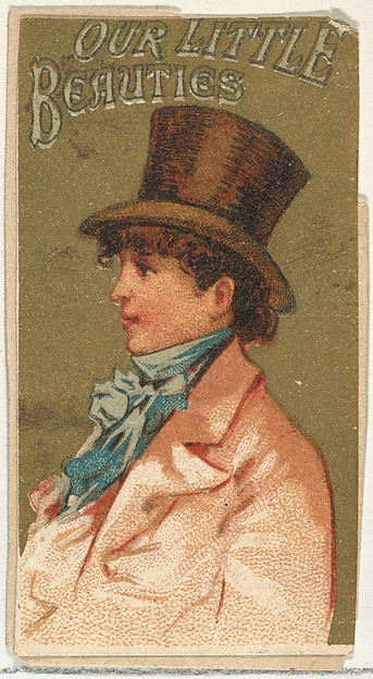 From the Girls and Children series (N58) promoting Our Little Beauties Cigarettes for Allen & Ginter brand tobacco products
