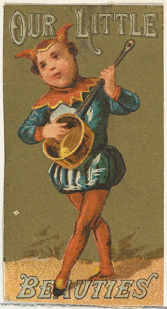 From the Girls and Children series (N58) promoting Our Little Beauties Cigarettes for Allen & Ginter brand tobacco products