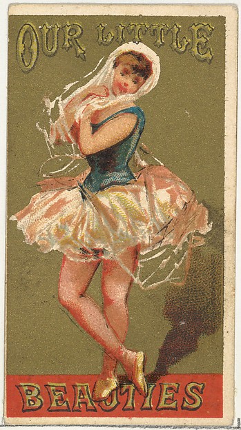 From the Girls and Children series (N58) promoting Our Little Beauties Cigarettes for Allen & Ginter brand tobacco products