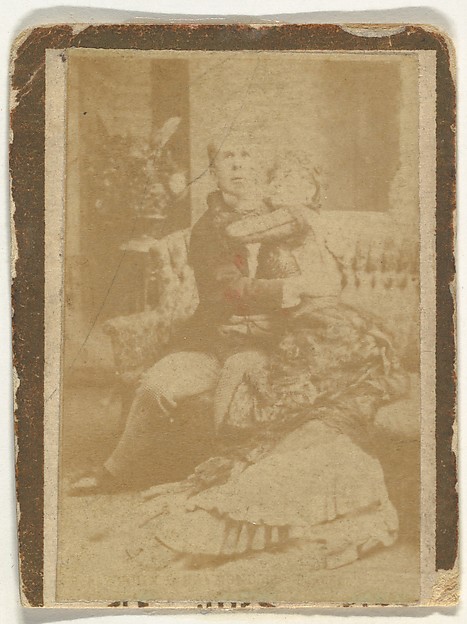 From the Actresses and Celebrities series (N60, Type 1) promoting Little Beauties Cigarettes for Allen & Ginter brand tobacco products
