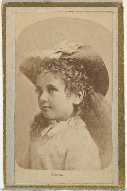Maude, from the Actresses and Celebrities series (N60, Type 2) promoting Little Beauties Cigarettes for Allen & Ginter brand tobacco products