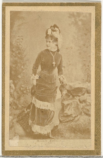 Minnie Palmer, from the Actresses and Celebrities series (N60, Type 2) promoting Little Beauties Cigarettes for Allen & Ginter brand tobacco products