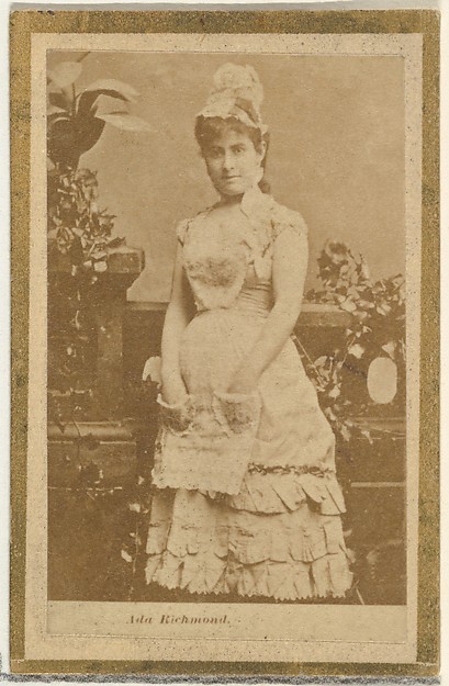 Ada Richmond, from the Actresses and Celebrities series (N60, Type 2) promoting Little Beauties Cigarettes for Allen & Ginter brand tobacco products