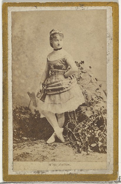 M'lle Zullio, from the Actresses and Celebrities series (N60, Type 2) promoting Little Beauties Cigarettes for Allen & Ginter brand tobacco products