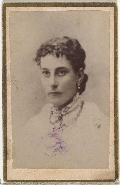 From the Actresses and Celebrities series (N60, Type 2) promoting Little Beauties Cigarettes for Allen & Ginter brand tobacco products