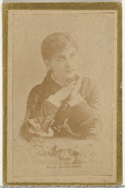 Maud Branscombe, from the Actresses and Celebrities series (N60, Type 2) promoting Little Beauties Cigarettes for Allen & Ginter brand tobacco products