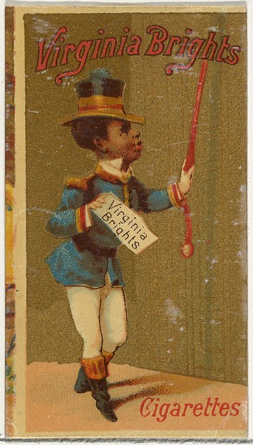 Caricatured Figure from the Girls and Children series (N64) promoting Virginia Brights Cigarettes for Allen & Ginter brand tobacco products by Allen & Ginter, The Metropolitan Museum of Art