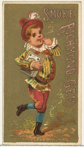 From the Girls and Children series (N65) promoting Richmond Gem Cigarettes for Allen & Ginter brand tobacco products by Allen & Ginter, The Metropolitan Museum of Art