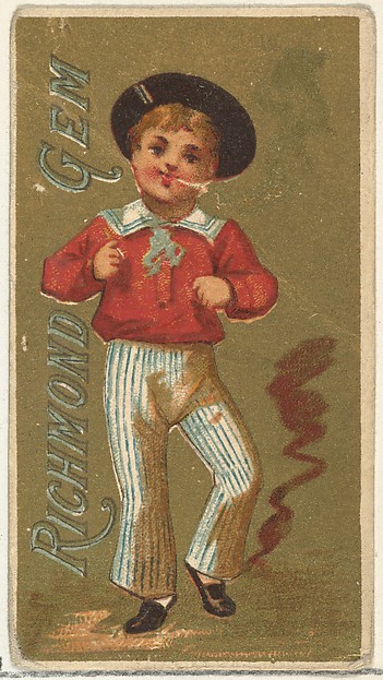 From the Girls and Children series (N65) promoting Richmond Gem Cigarettes for Allen & Ginter brand tobacco products