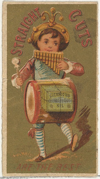 From the Girls and Children series (N65) promoting Richmond Straight Cut Cigarettes for Allen & Ginter brand tobacco products by Allen & Ginter, The Metropolitan Museum of Art