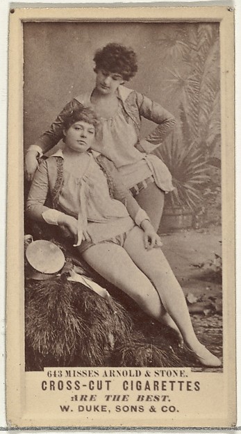 Card Number 613, Misses Arnold and Stone, from the Actors and Actresses series (N145-3) issued by Duke Sons & Co. to promote Cross Cut Cigarettes
