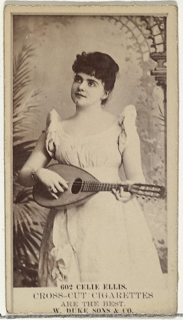 Card Number 602, Celia Ellis, from the Actors and Actresses series (N145-3) issued by Duke Sons & Co. to promote Cross Cut Cigarettes