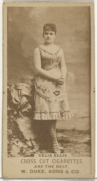 Celia Ellis, from the Actors and Actresses series (N145-3) issued by Duke Sons & Co. to promote Cross Cut Cigarettes